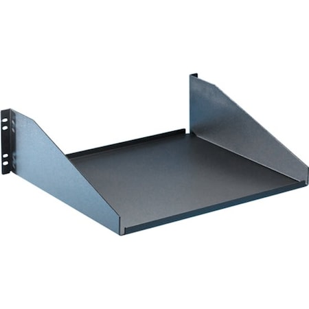 Middle Atlantic Equipment Shelf, 5.25 H x 17.25" W x 15.13" D, Black 60400405